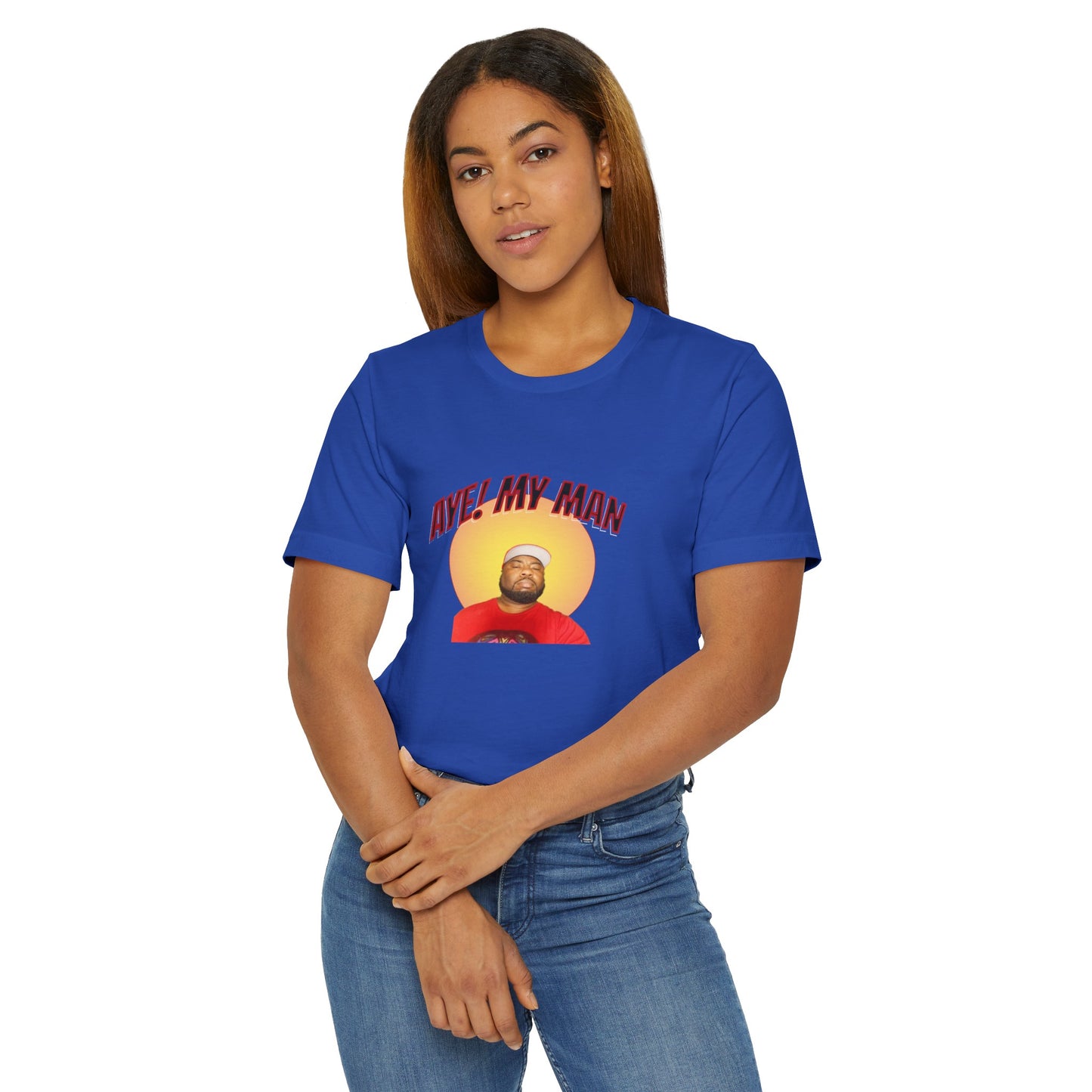 Aye! My Mans Unisex Jersey T-Shirt