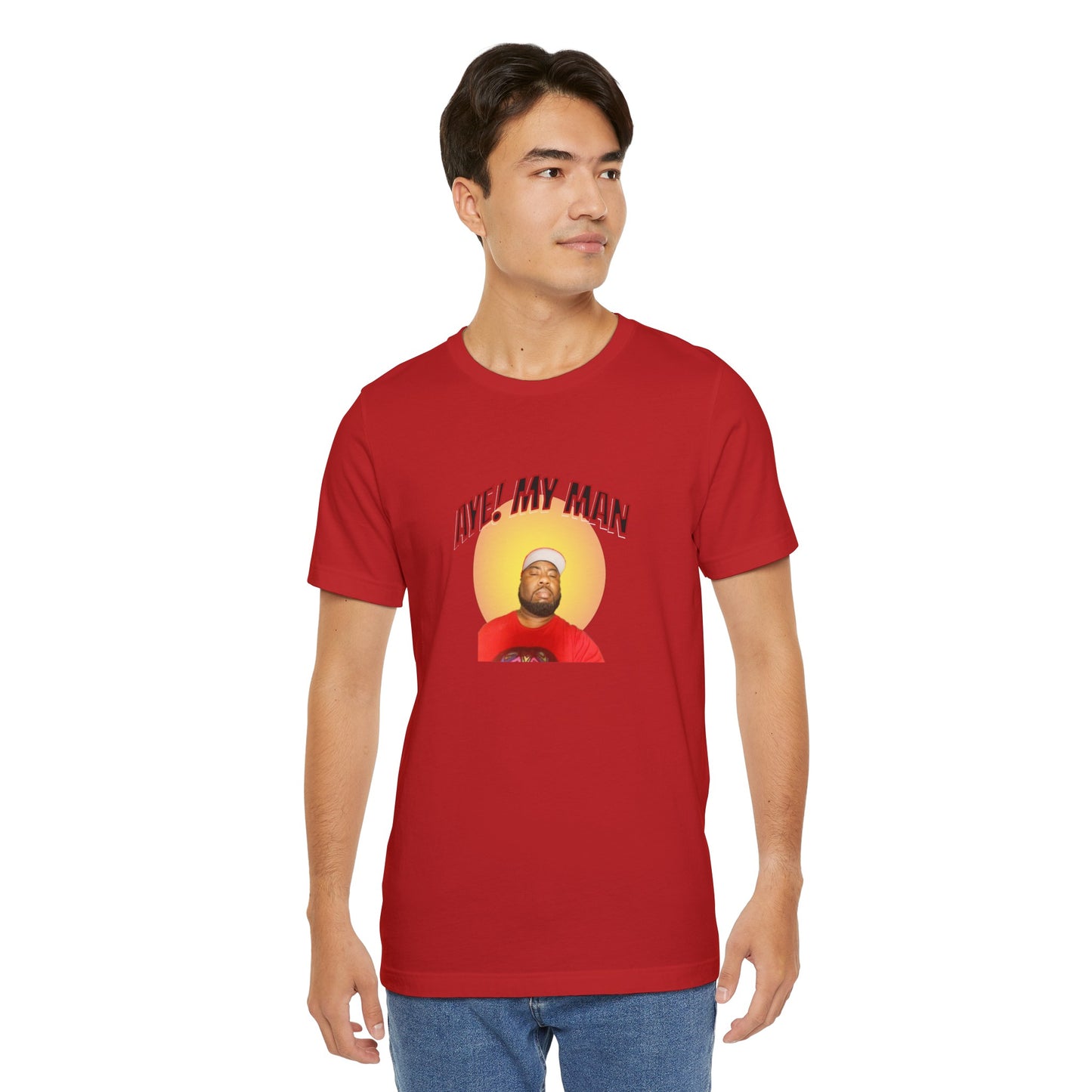 Aye! My Mans Unisex Jersey T-Shirt