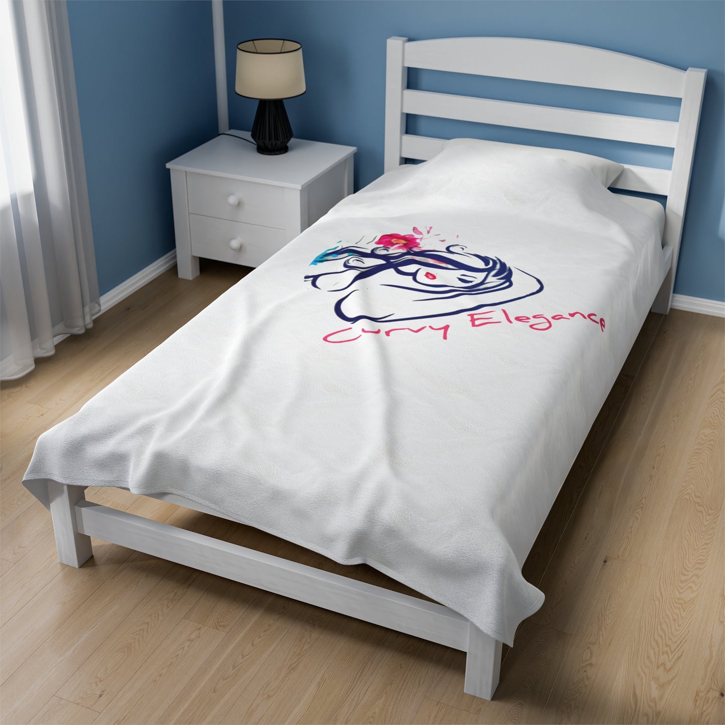 Curvy Elegance Velveteen Plush Blanket