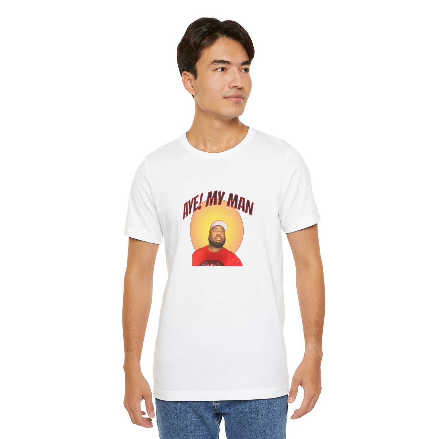 Aye! My Mans Unisex Jersey T-Shirt