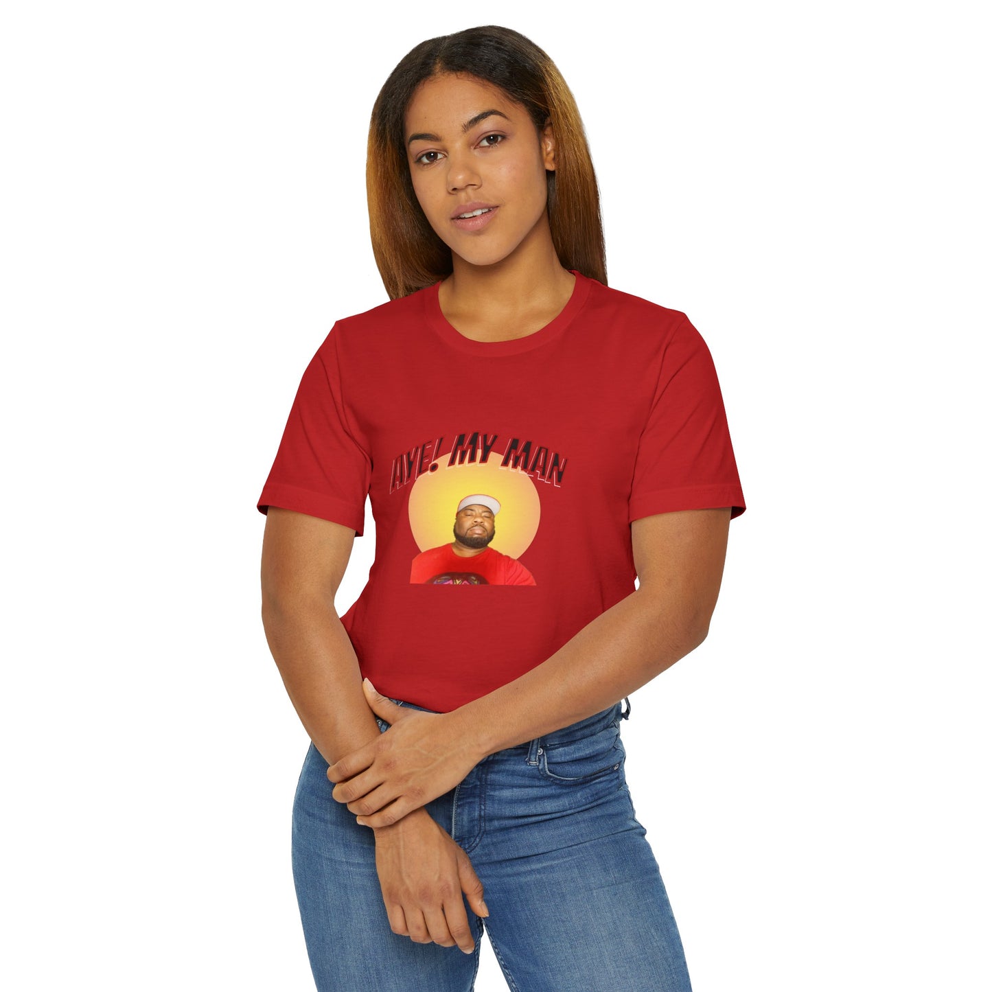 Aye! My Mans Unisex Jersey T-Shirt