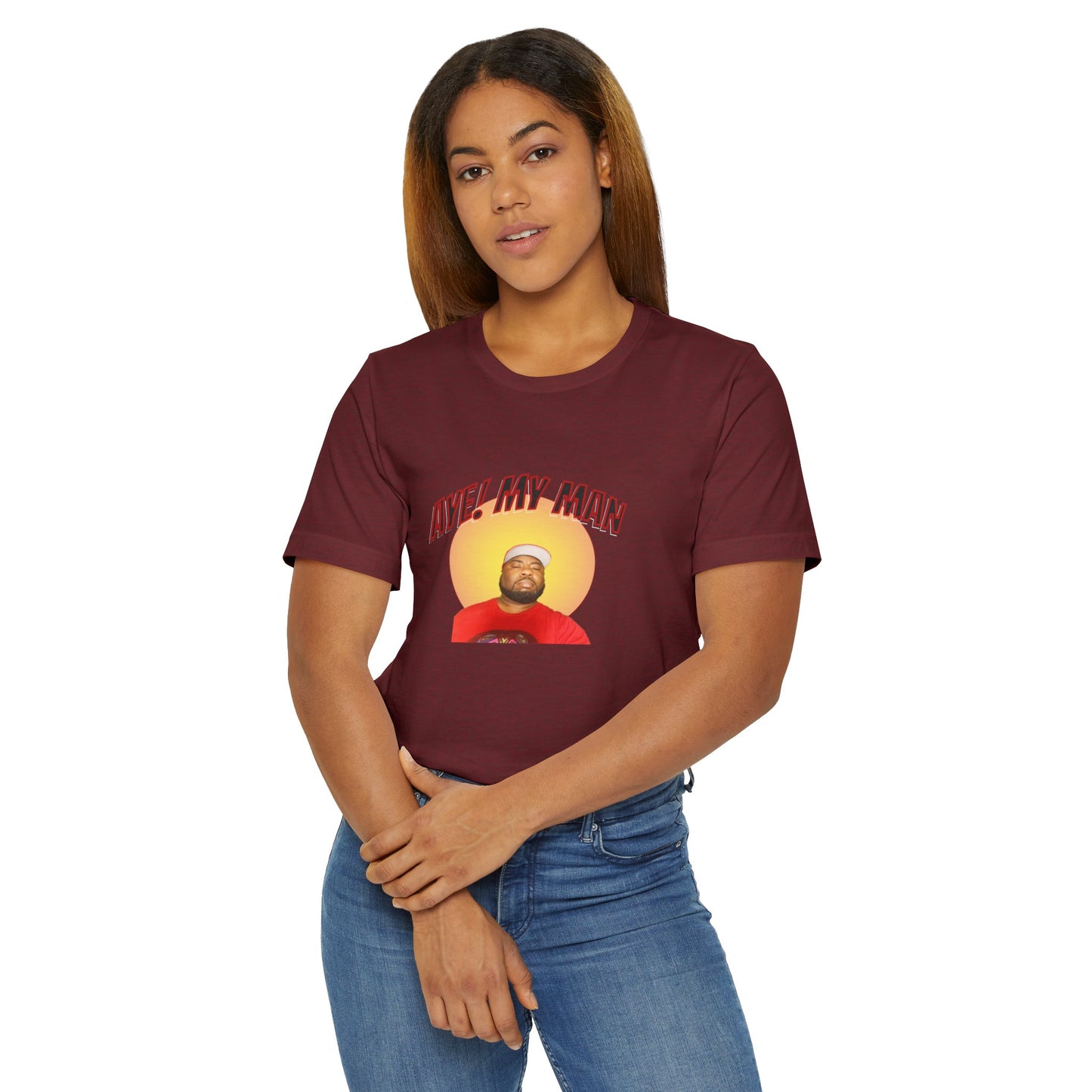 Aye! My Mans Unisex Jersey T-Shirt