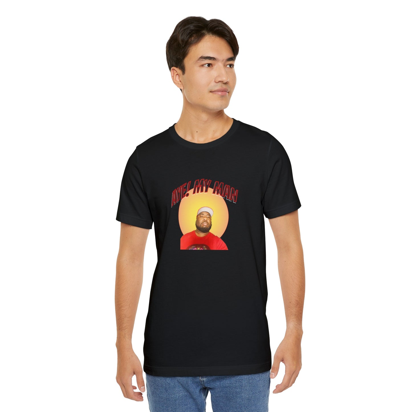 Aye! My Mans Unisex Jersey T-Shirt