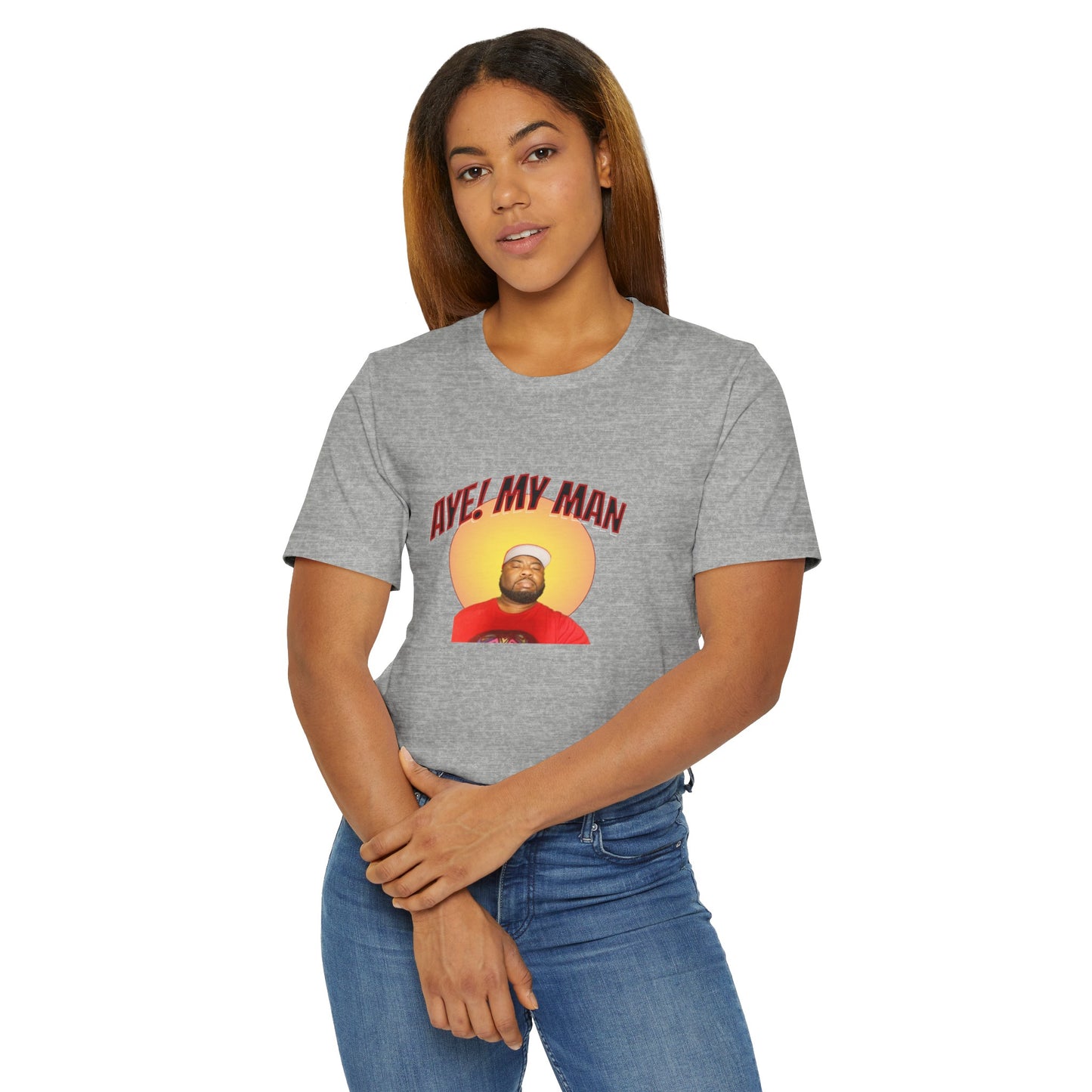 Aye! My Mans Unisex Jersey T-Shirt