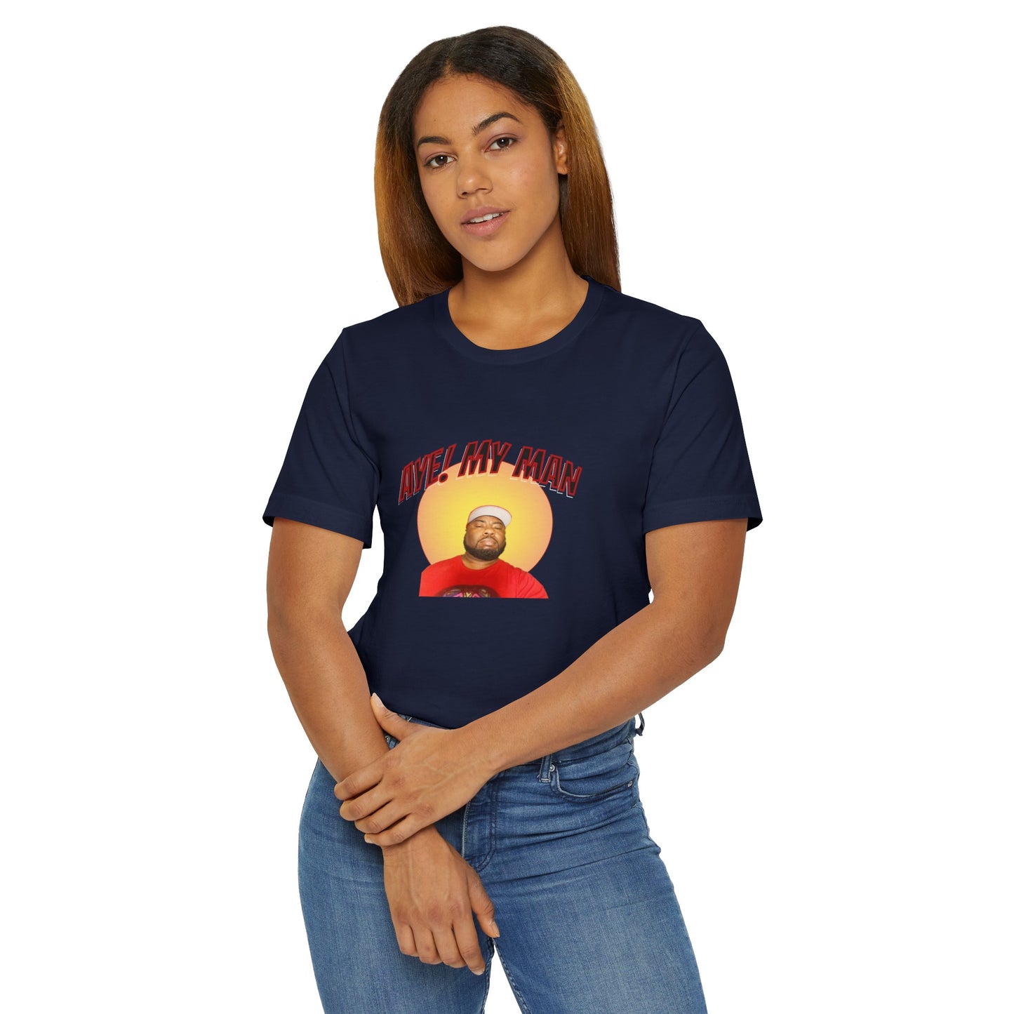 Aye! My Mans Unisex Jersey T-Shirt
