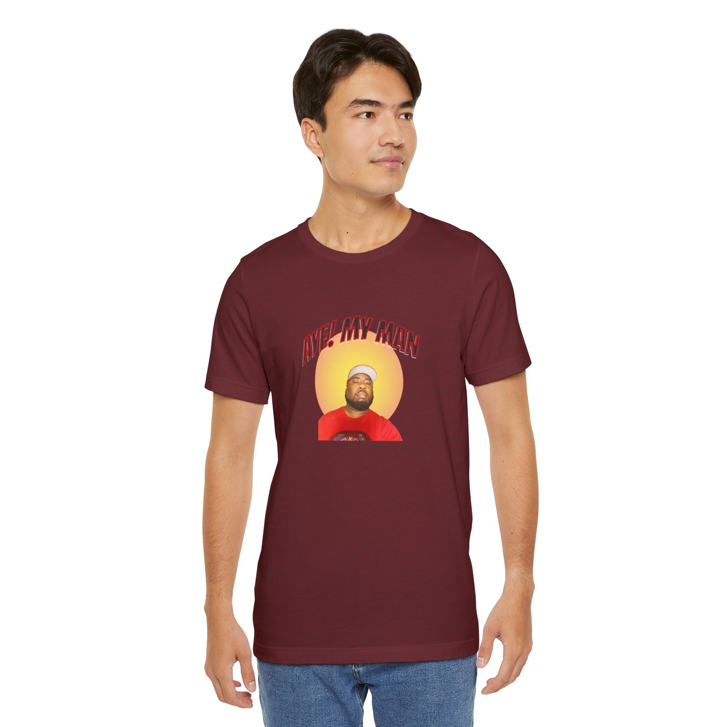Aye! My Mans Unisex Jersey T-Shirt