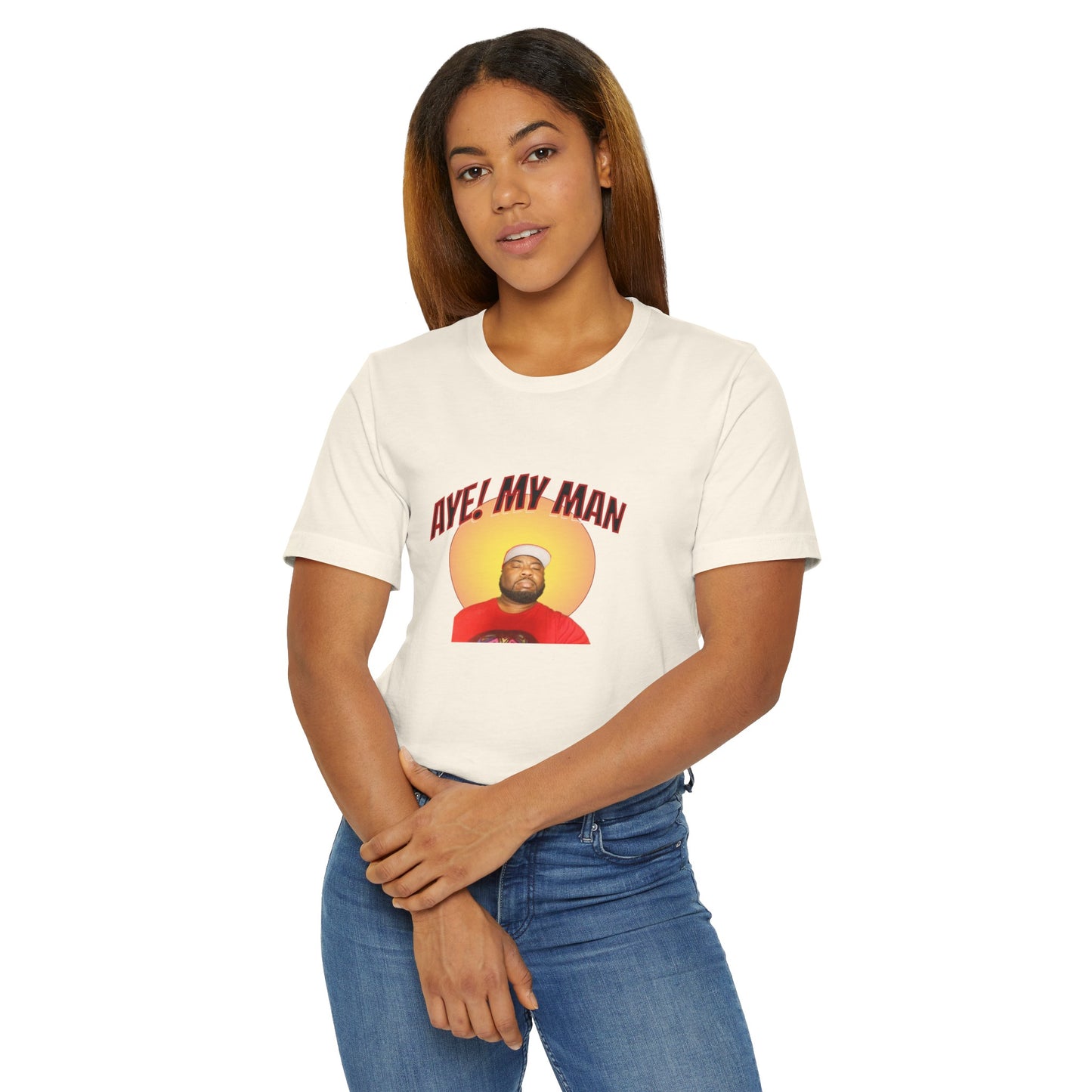 Aye! My Mans Unisex Jersey T-Shirt