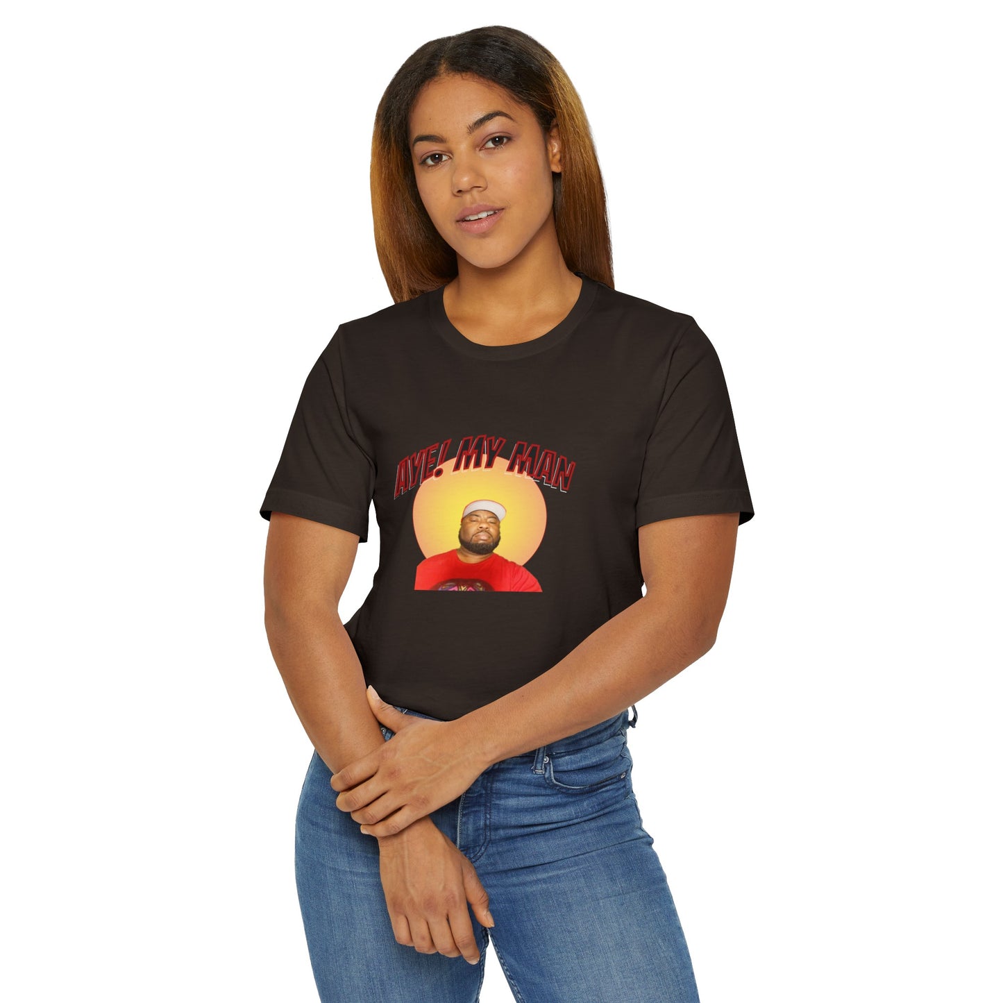 Aye! My Mans Unisex Jersey T-Shirt