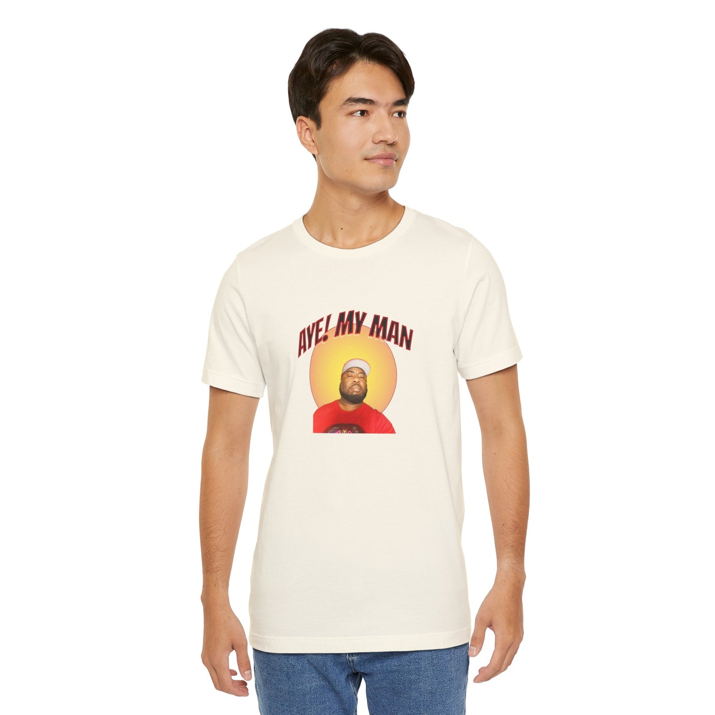 Aye! My Mans Unisex Jersey T-Shirt