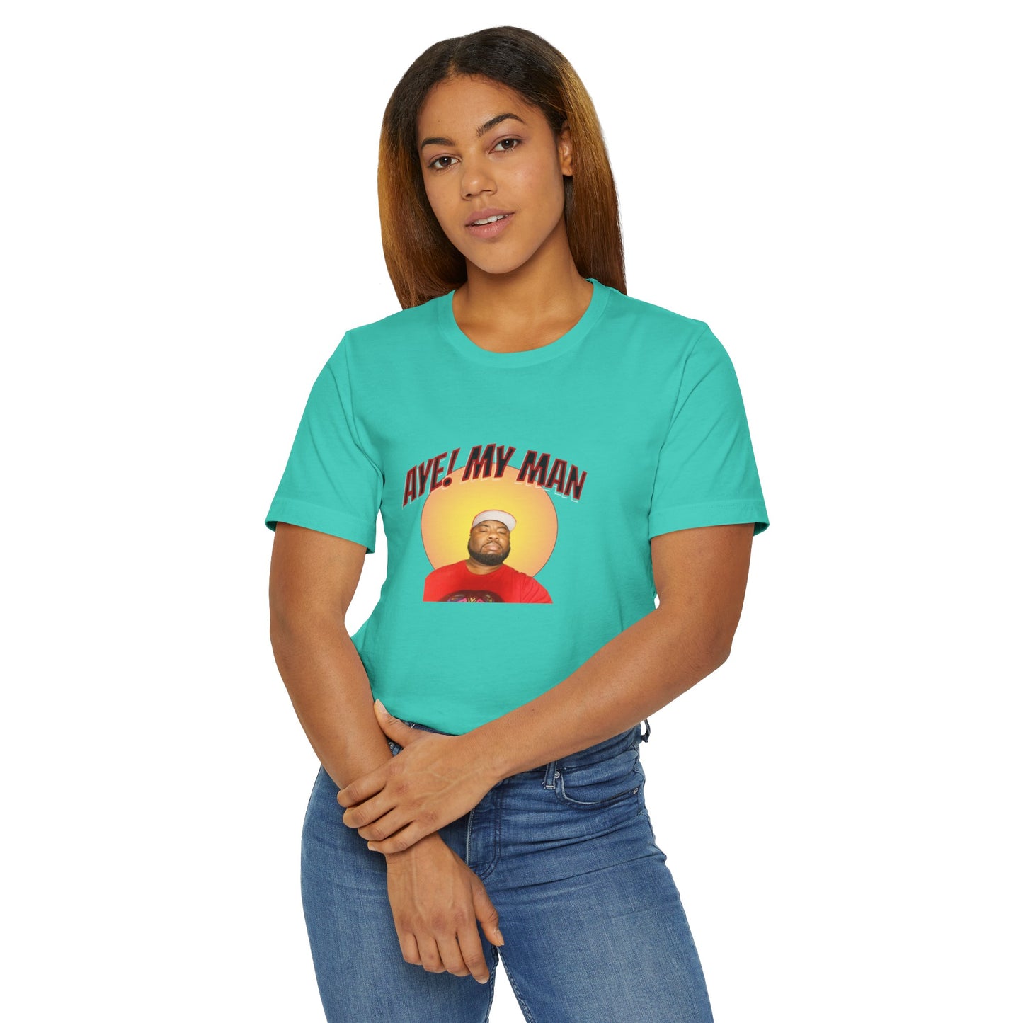 Aye! My Mans Unisex Jersey T-Shirt