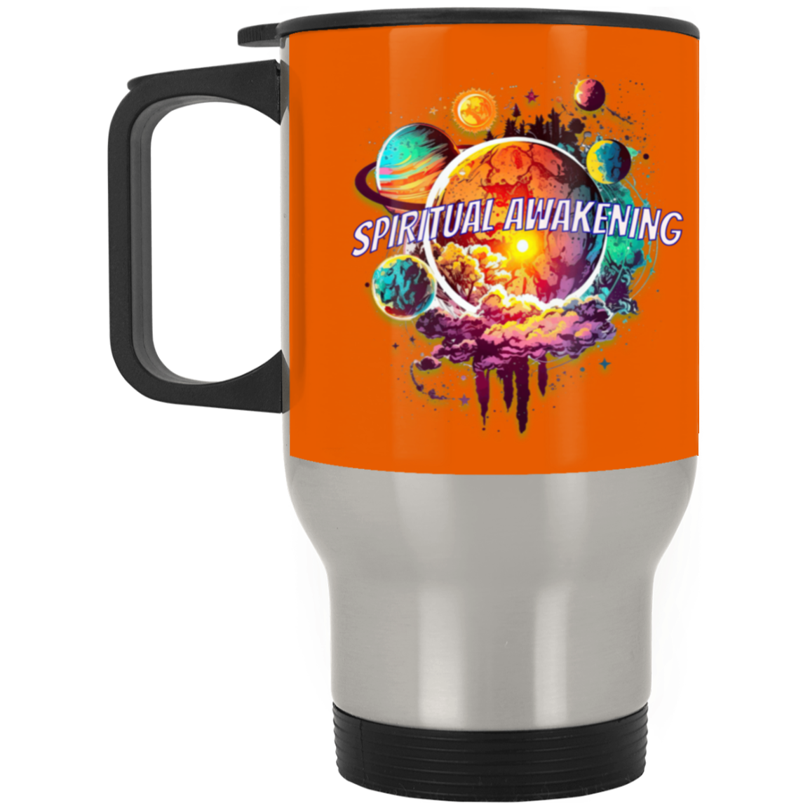 Spiritual Awakening Silver Stainless Travel Mug