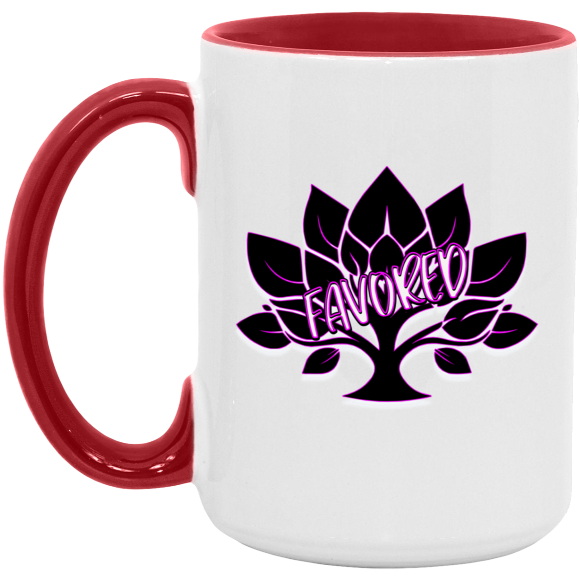 Favored Hot Pink 15oz Accent Mug