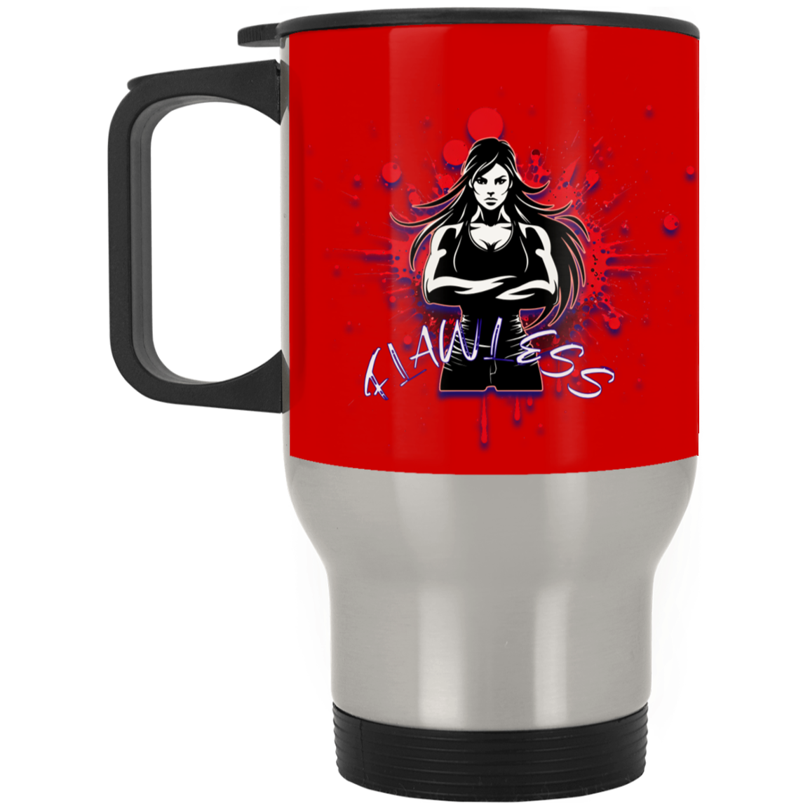 Flawless Silver Stainless Travel Mug