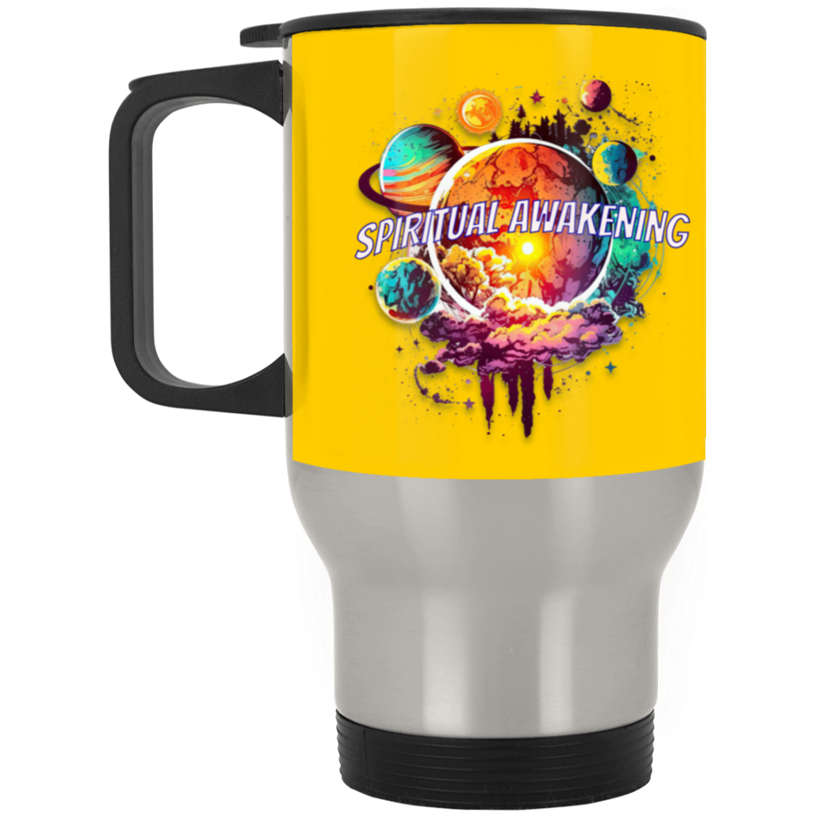 Spiritual Awakening Silver Stainless Travel Mug