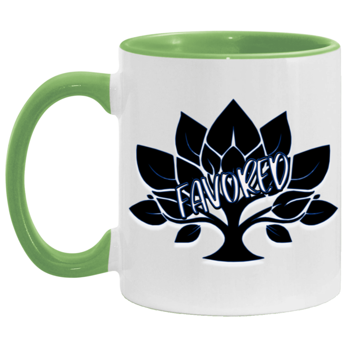 Favored Blue 11oz Accent Mug