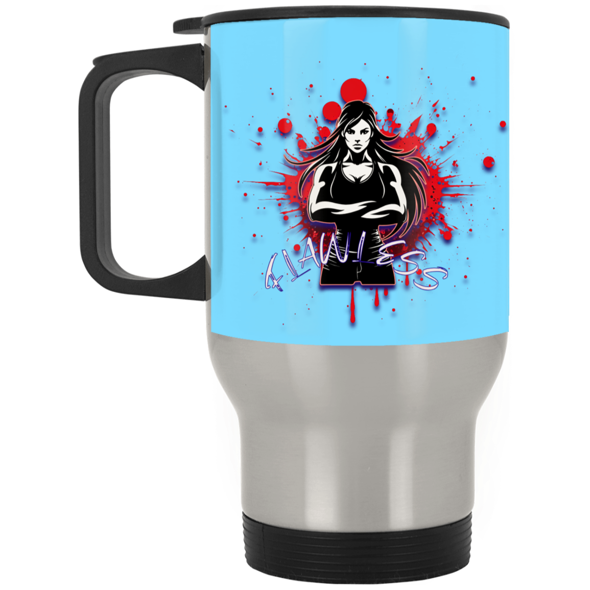 Flawless Silver Stainless Travel Mug