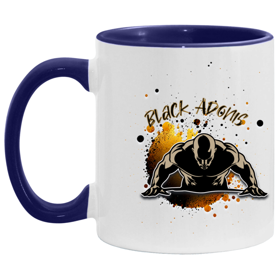 Black Adonis 11oz Accent Mug