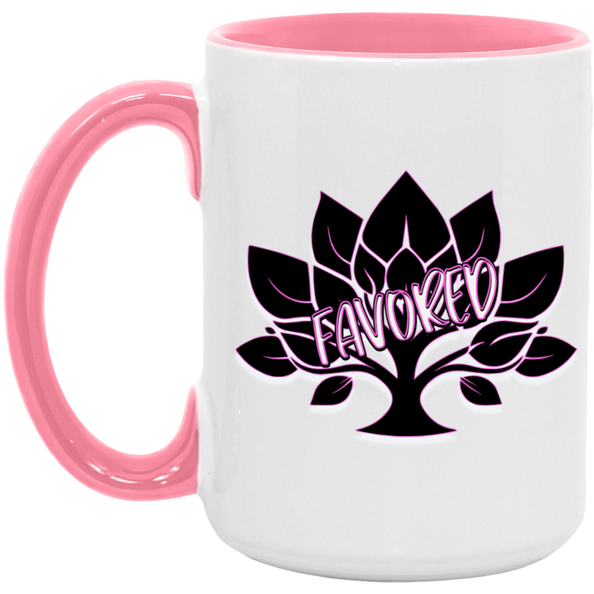 Favored Pink 15oz Accent Mug