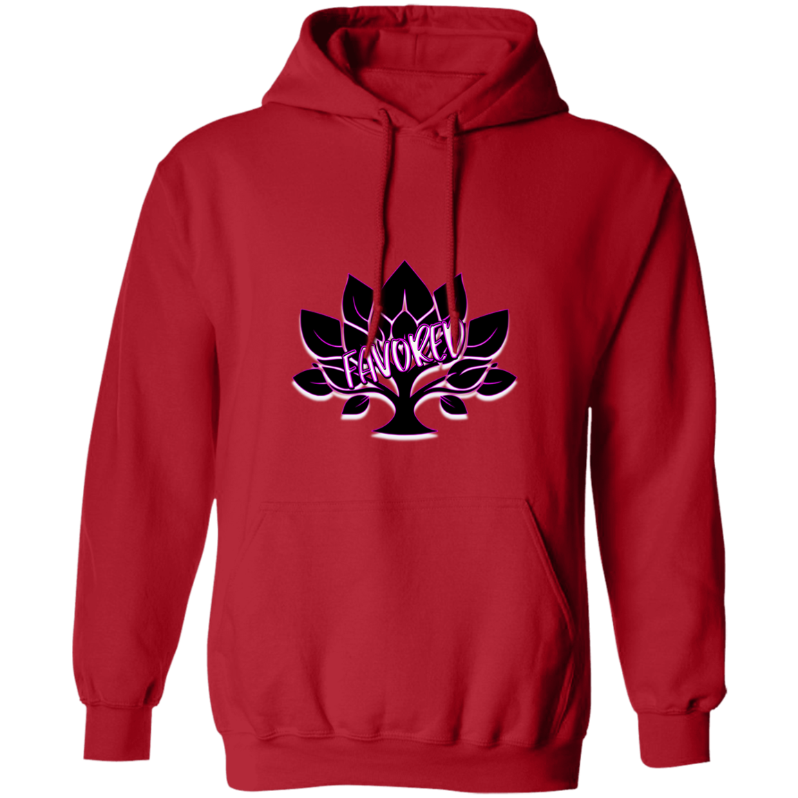 Hot Pink Favored Gildan Pullover Hoodie
