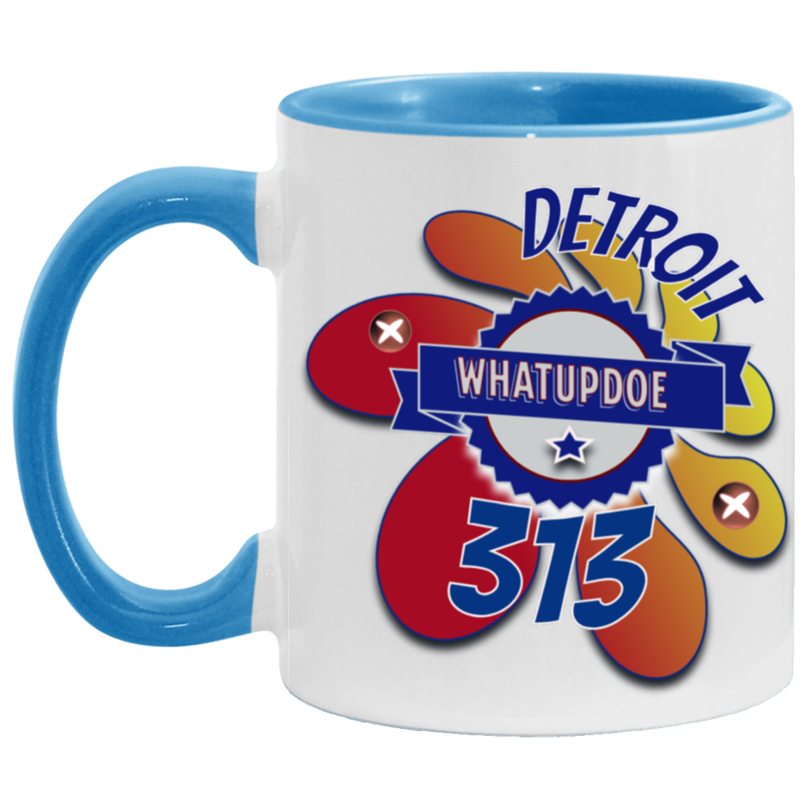 Detroit Whatupdoe 313 11oz Accent Mug