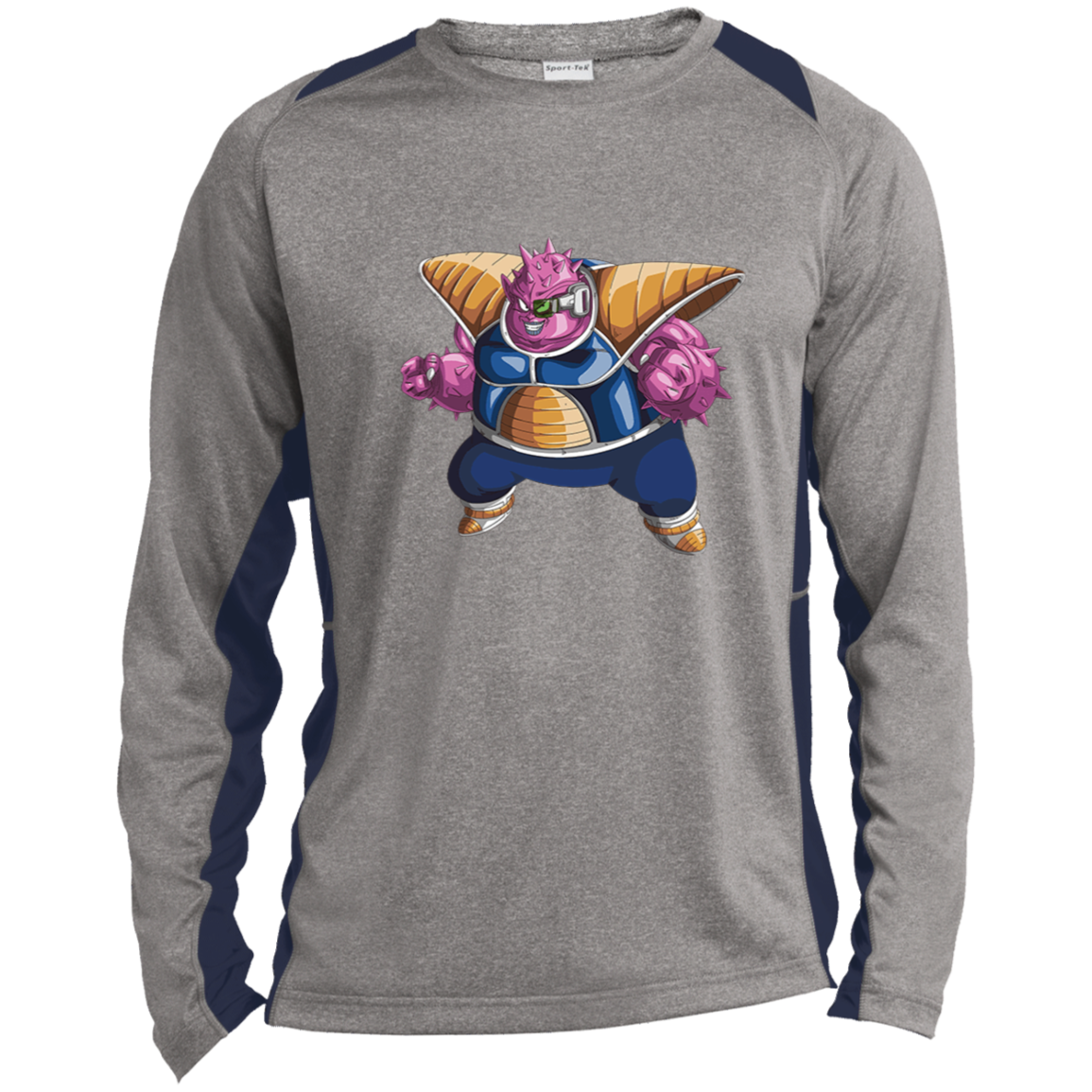 Dodoria DBS Long Sleeve Heather Colorblock Performance Tee