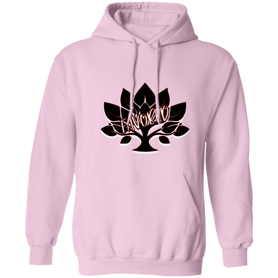Red Favored Gildan Pullover Hoodie