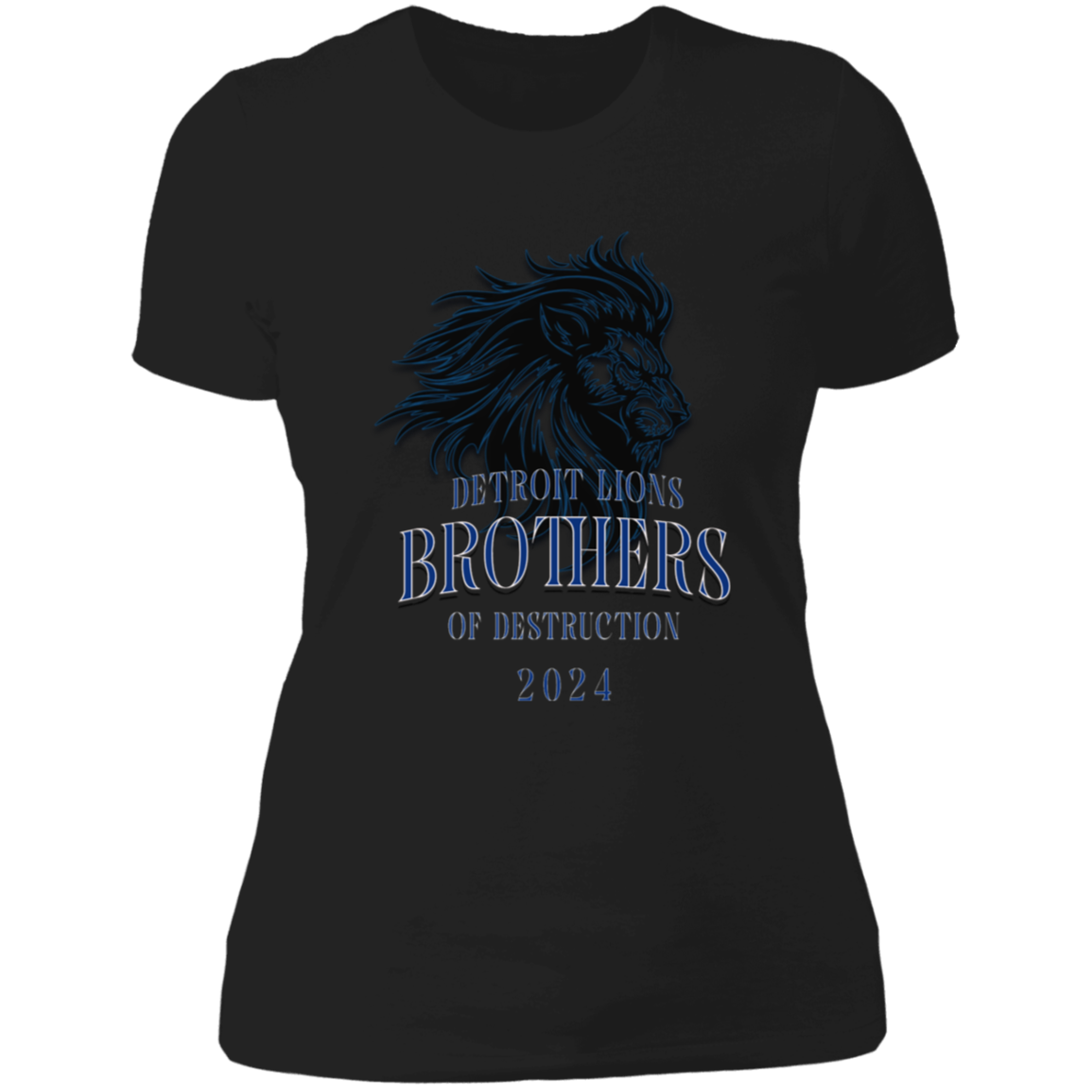 Detroit Lions Brothers of Destruction Ladies' Boyfriend T-Shirt