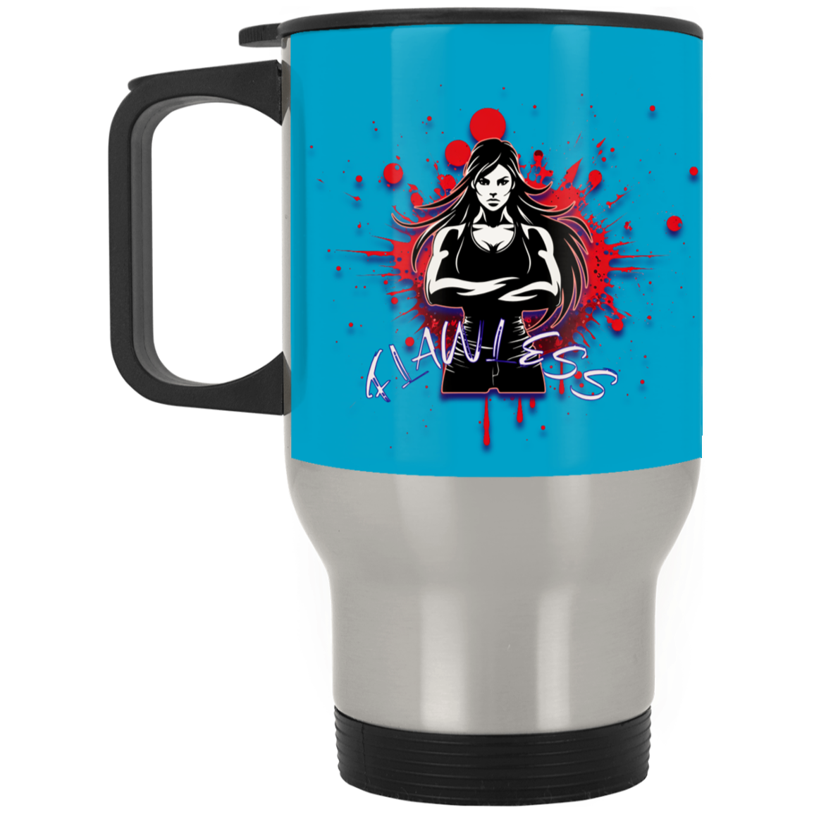 Flawless Silver Stainless Travel Mug