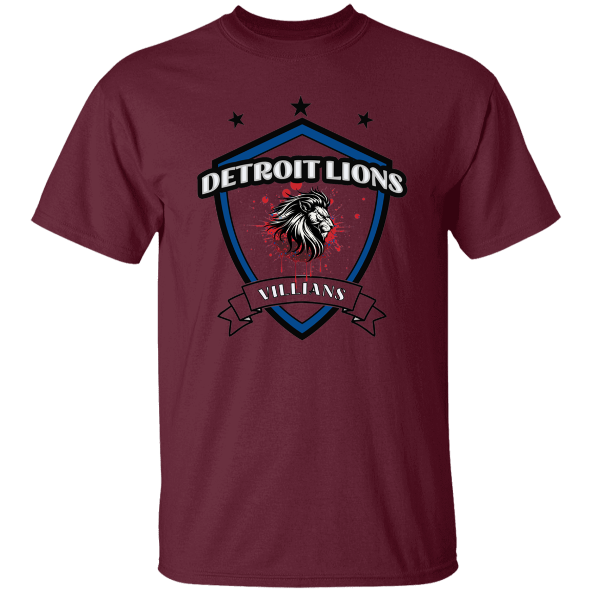 Detroit Lions Villian 5.3 oz. T-Shirt