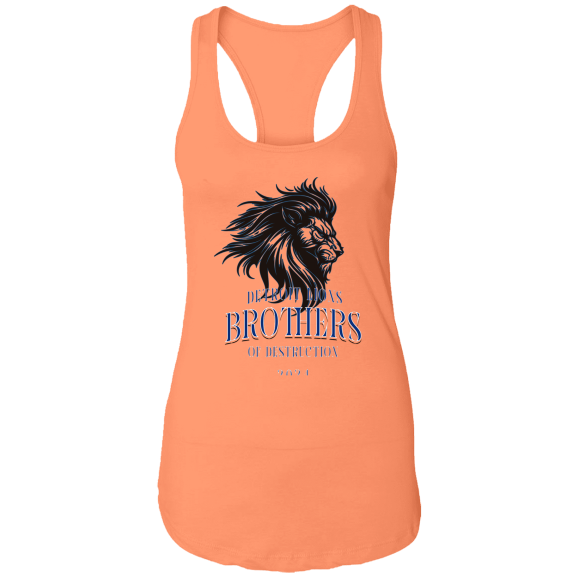Detroit Lions Brothers of Destruction Ladies Ideal Racerback Tank