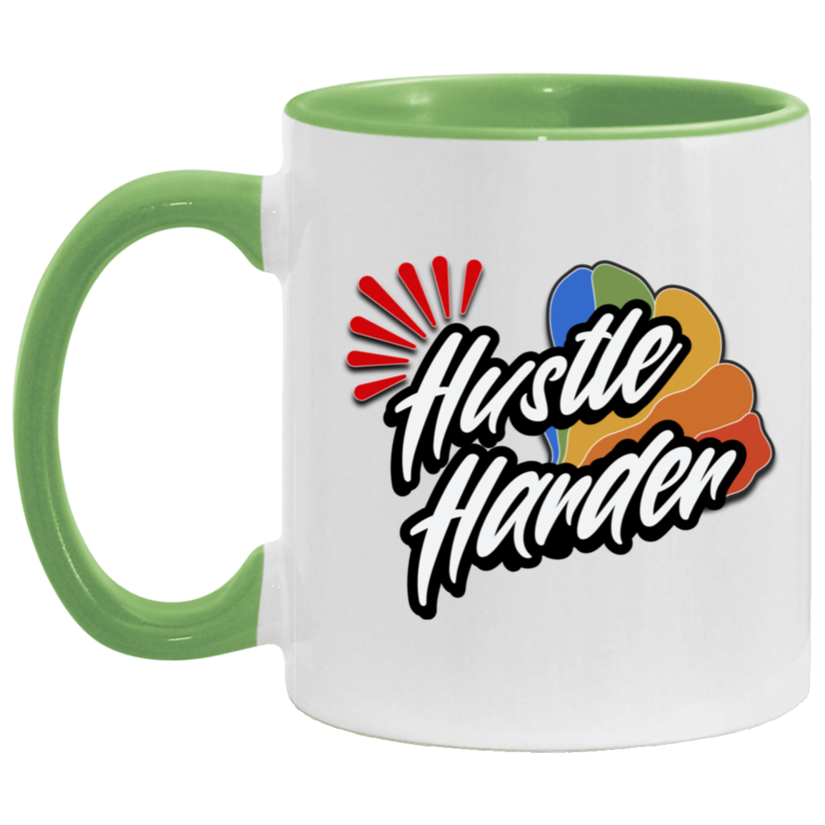Hustle Harder 11oz Accent Mug