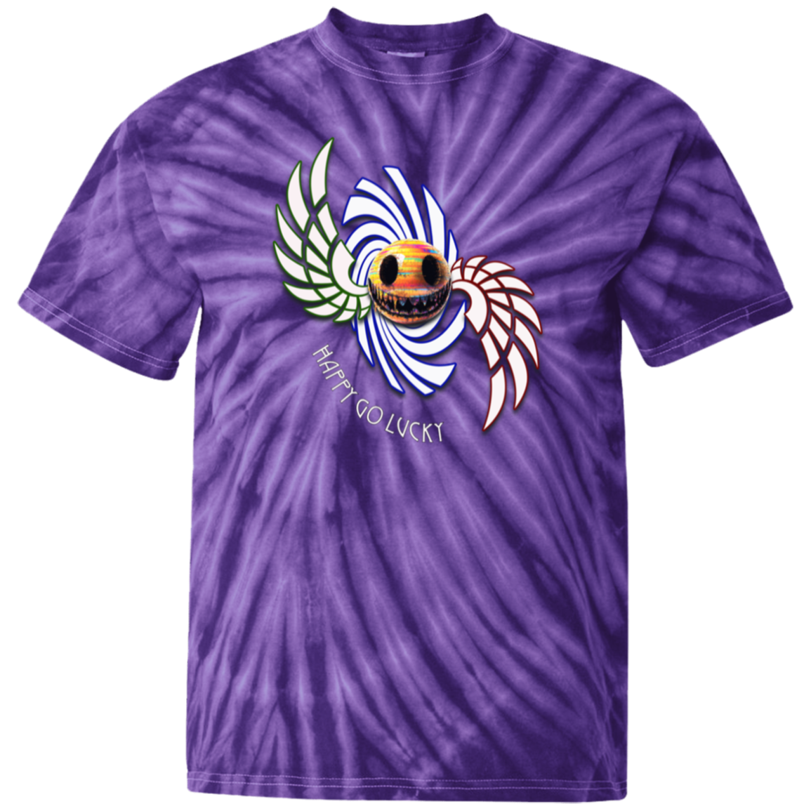 Happy Go Lucky 100% Cotton Tie Dye T-Shirt