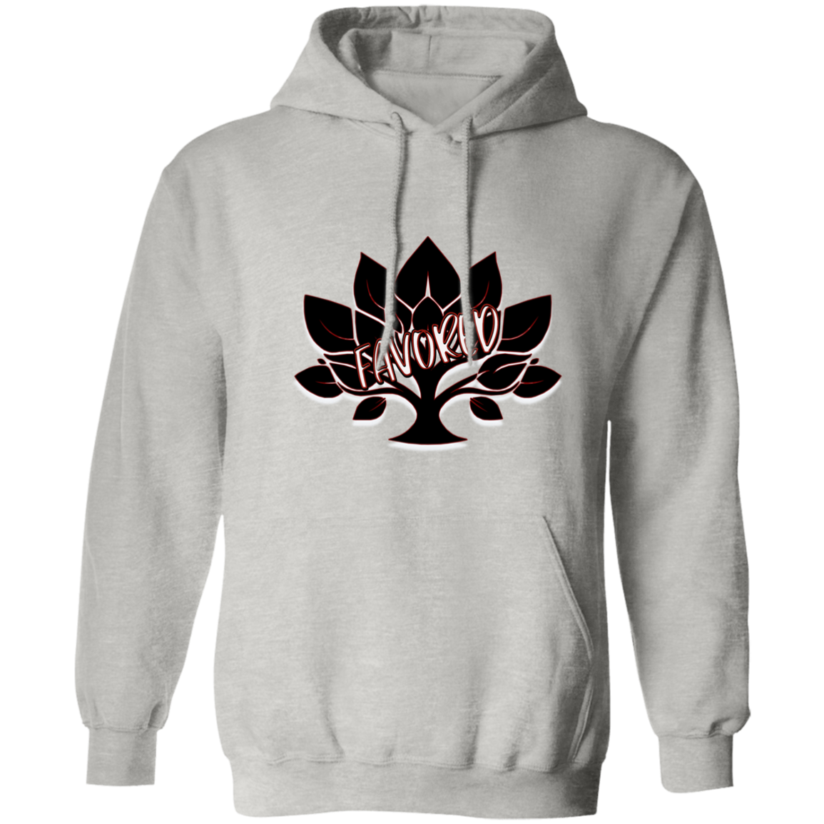 Red Favored Gildan Pullover Hoodie