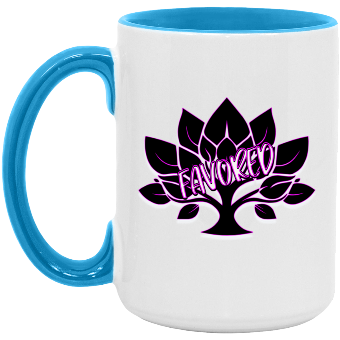 Favored Hot Pink 15oz Accent Mug