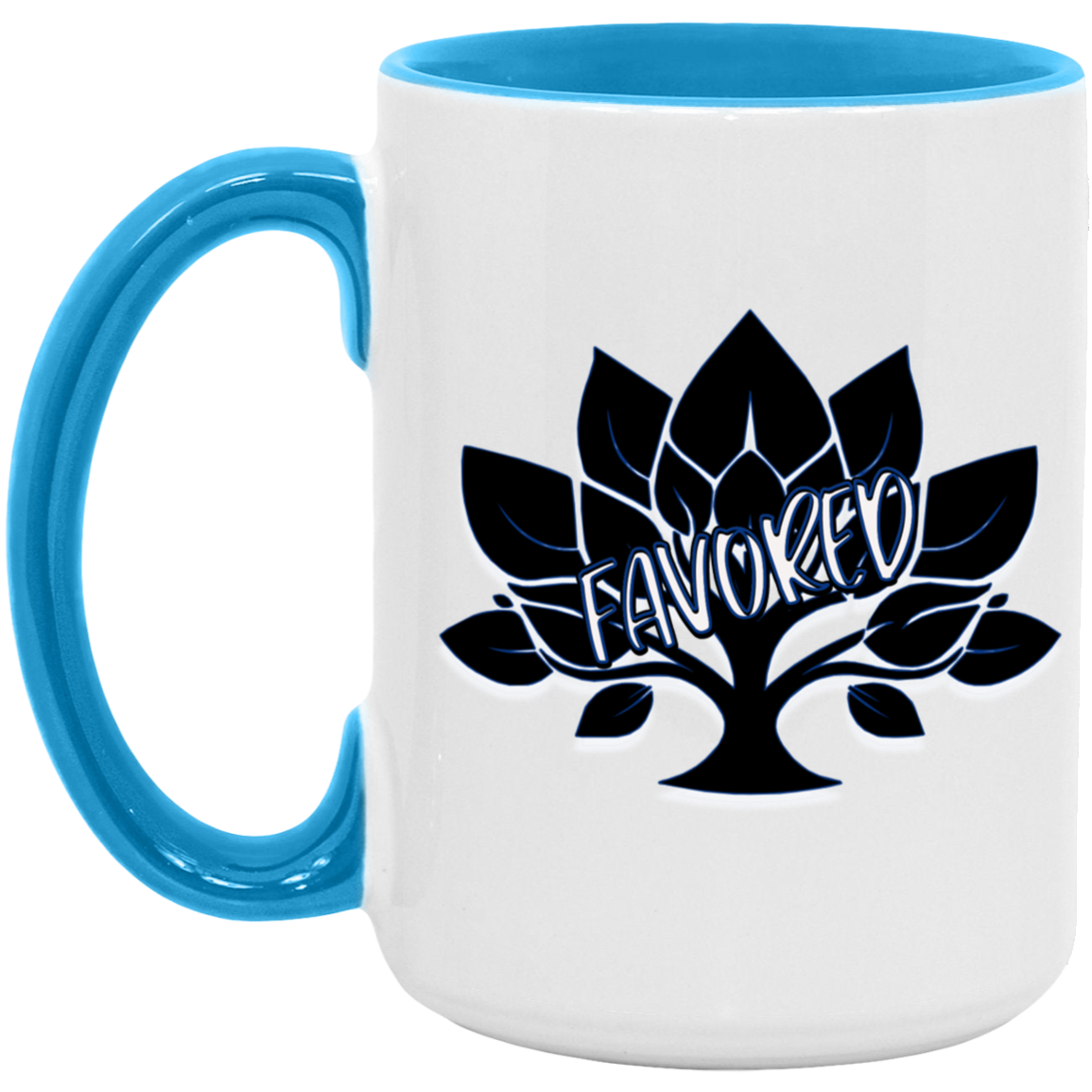 Favored Blue 15oz Accent Mug