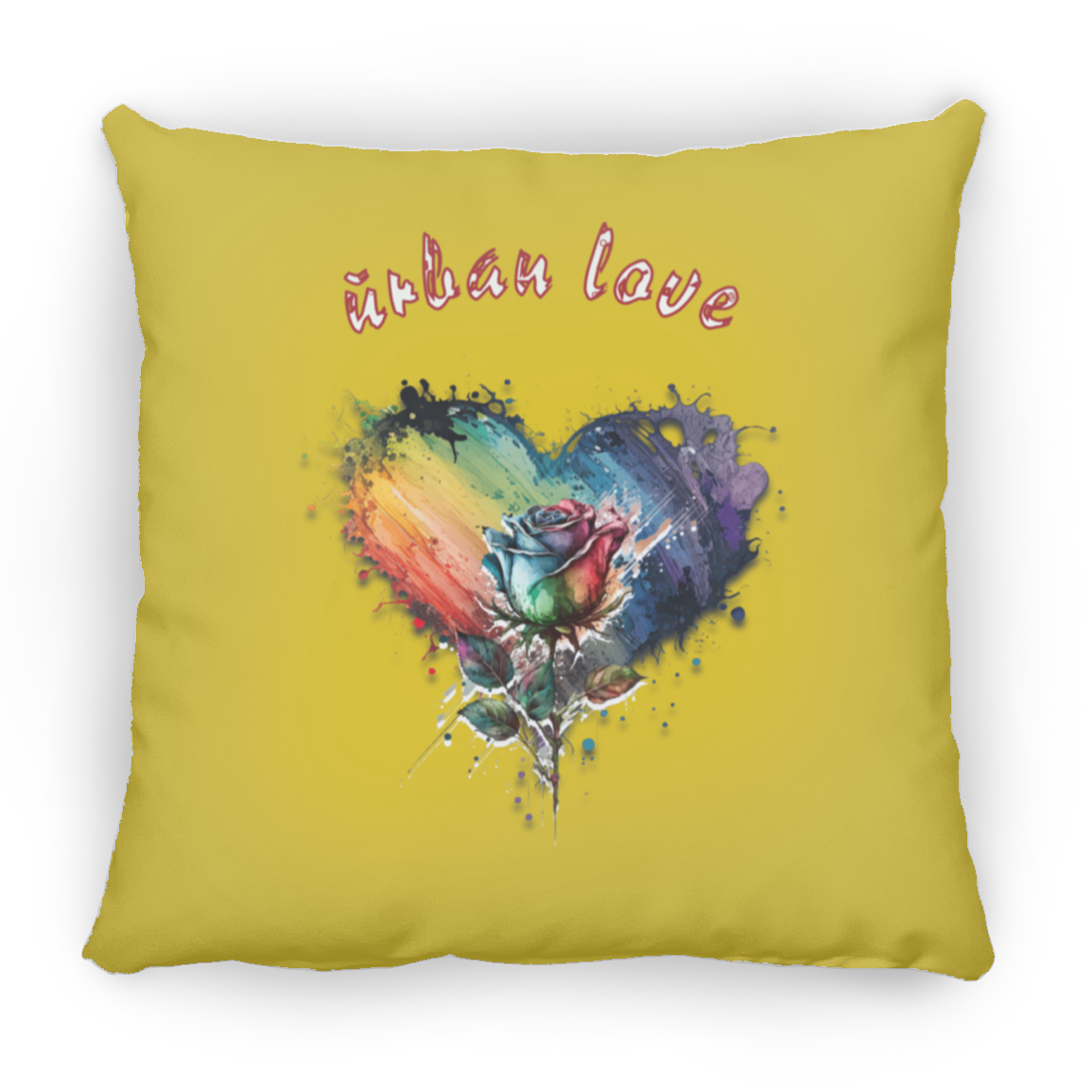 Urban Love Small Square Pillow