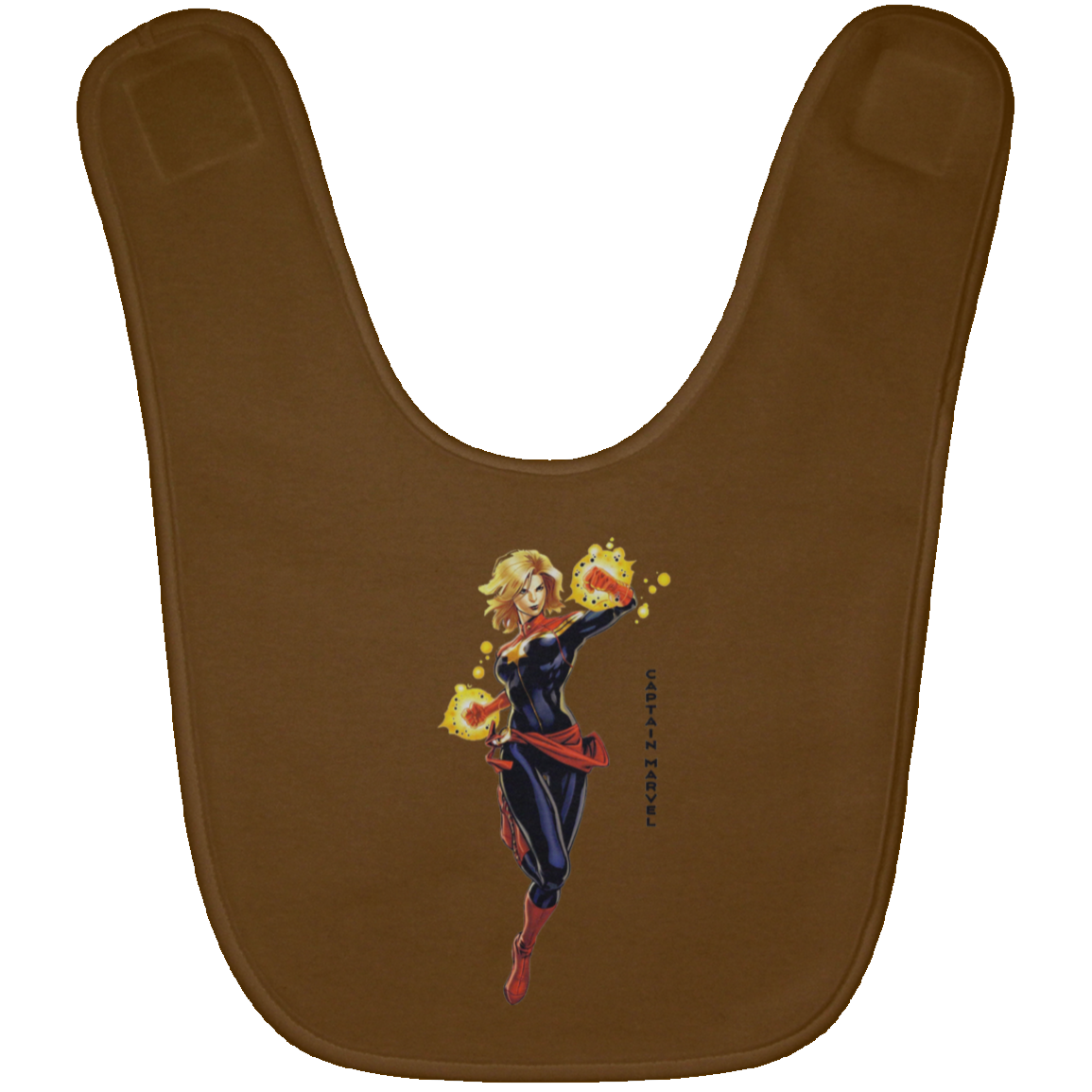 Captain Marvel Baby Bib