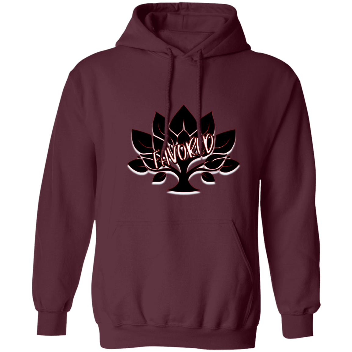 Red Favored Gildan Pullover Hoodie