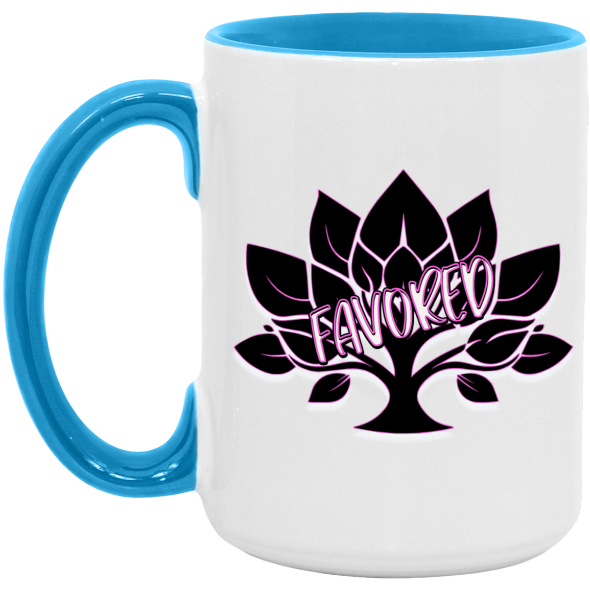 Favored Pink 15oz Accent Mug