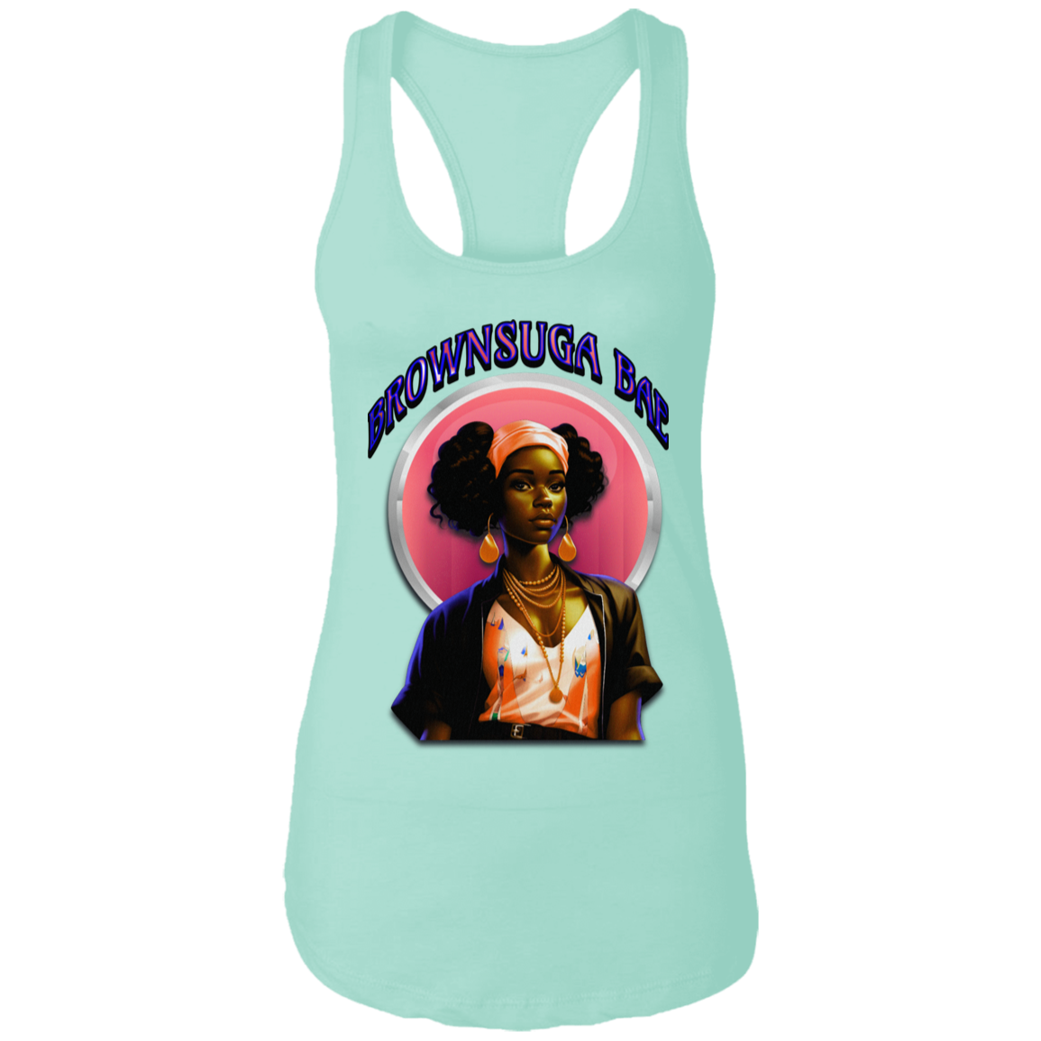 BrownSuga Bae Ladies Ideal Racerback Tank Top