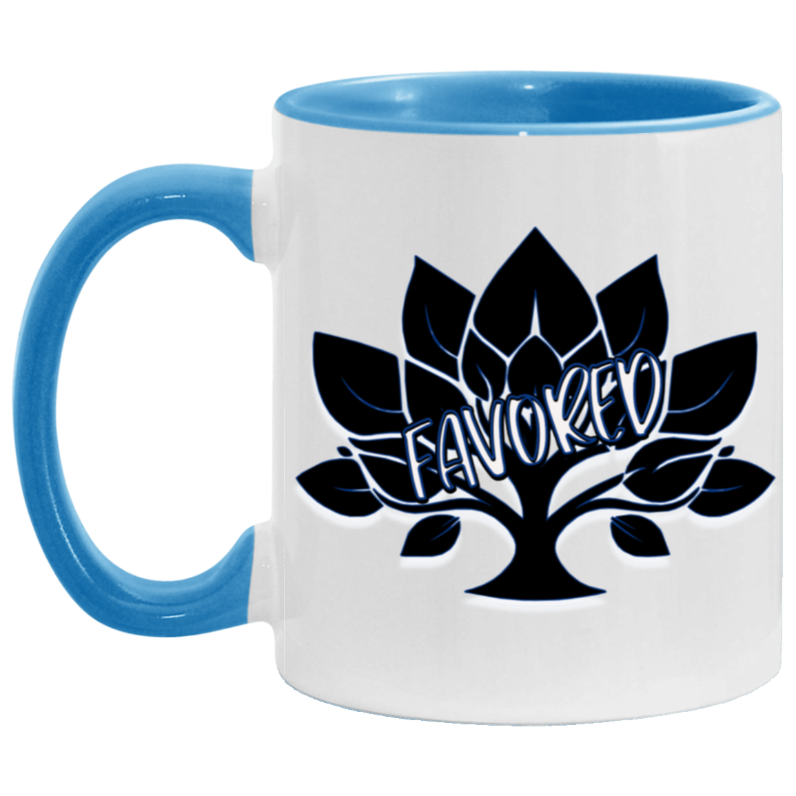 Favored Blue 11oz Accent Mug