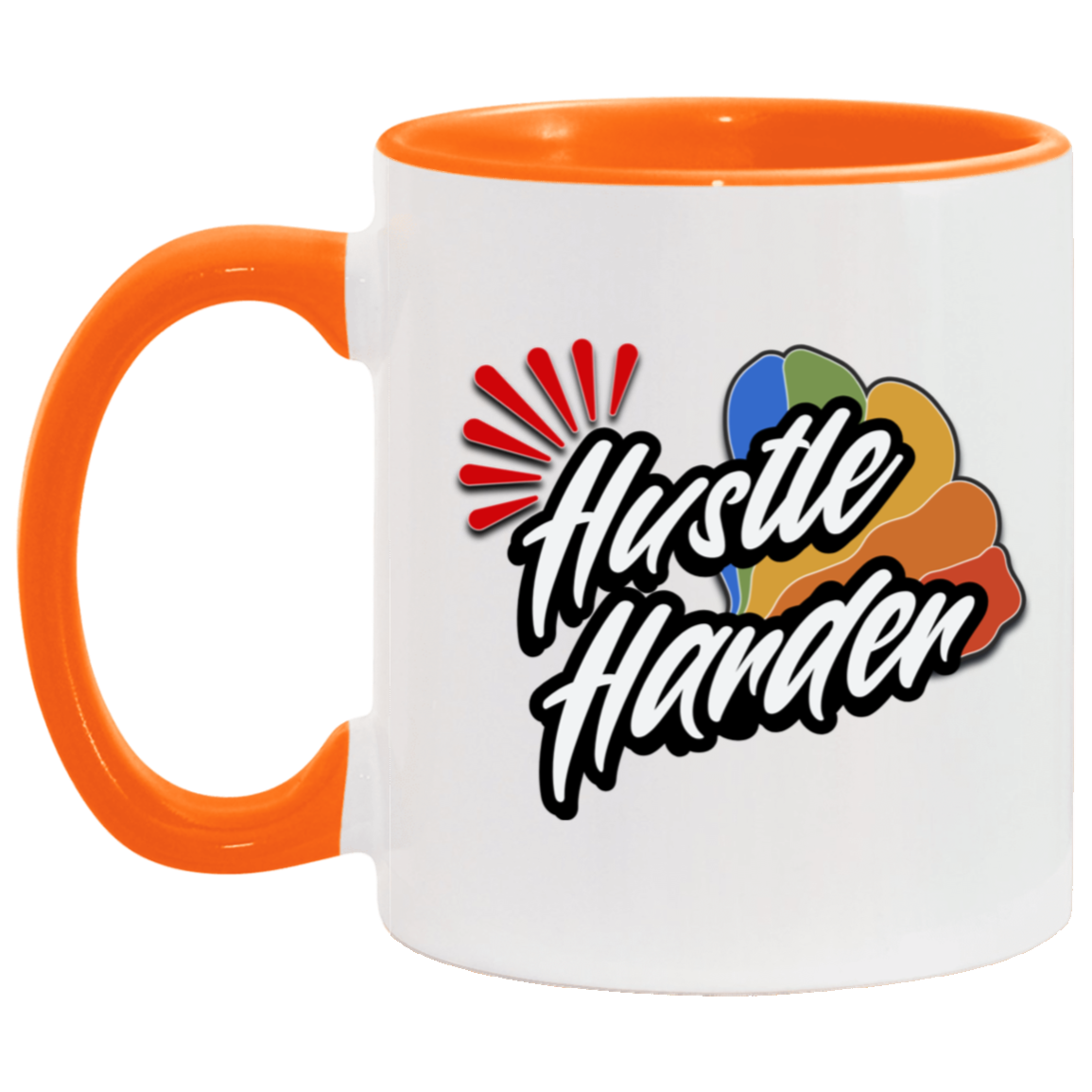 Hustle Harder 11oz Accent Mug