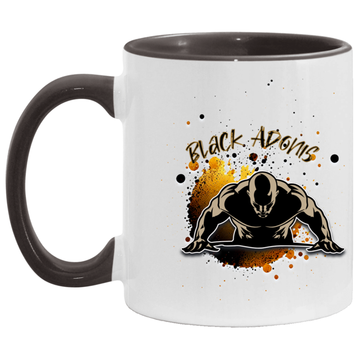 Black Adonis 11oz Accent Mug