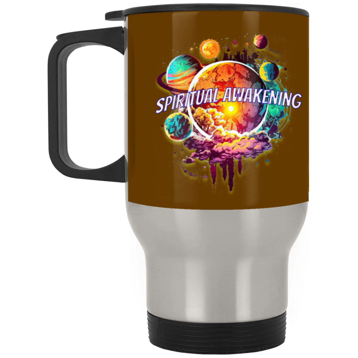 Spiritual Awakening Silver Stainless Travel Mug