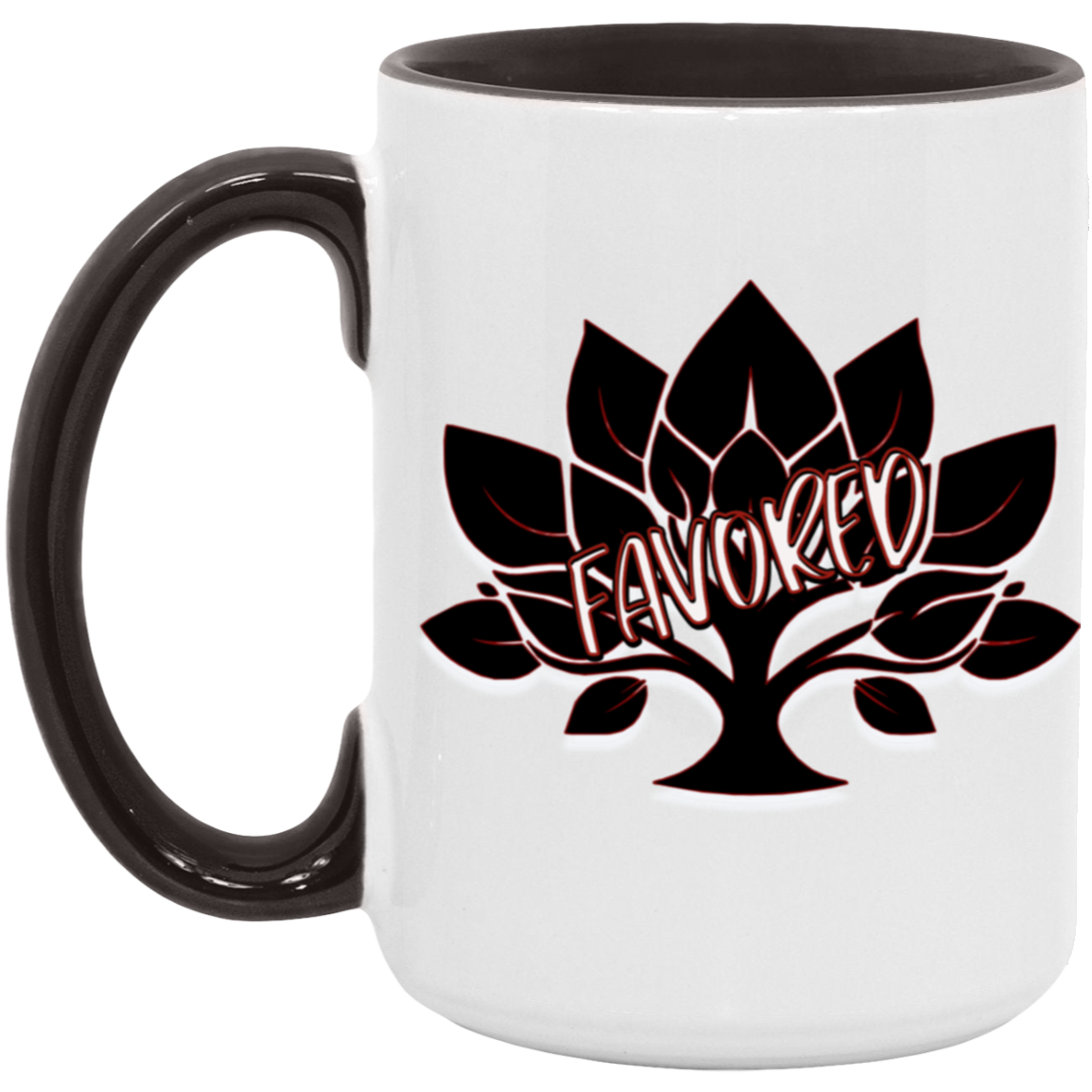Favored Red 15oz Accent Mug