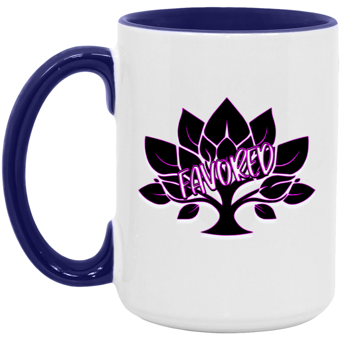 Favored Hot Pink 15oz Accent Mug