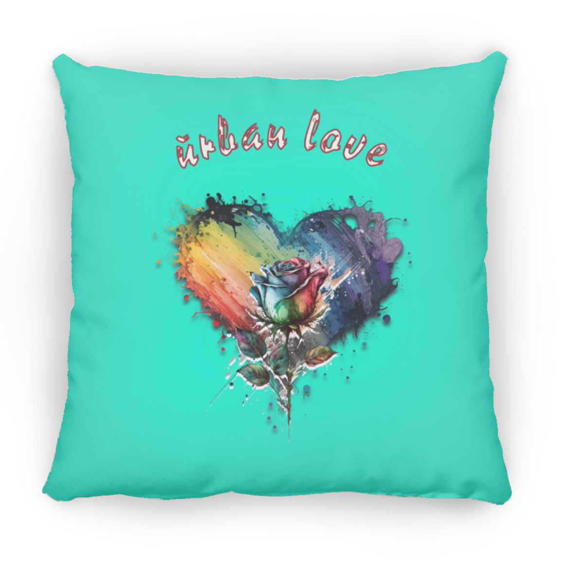 Urban Love Medium Square Pillow