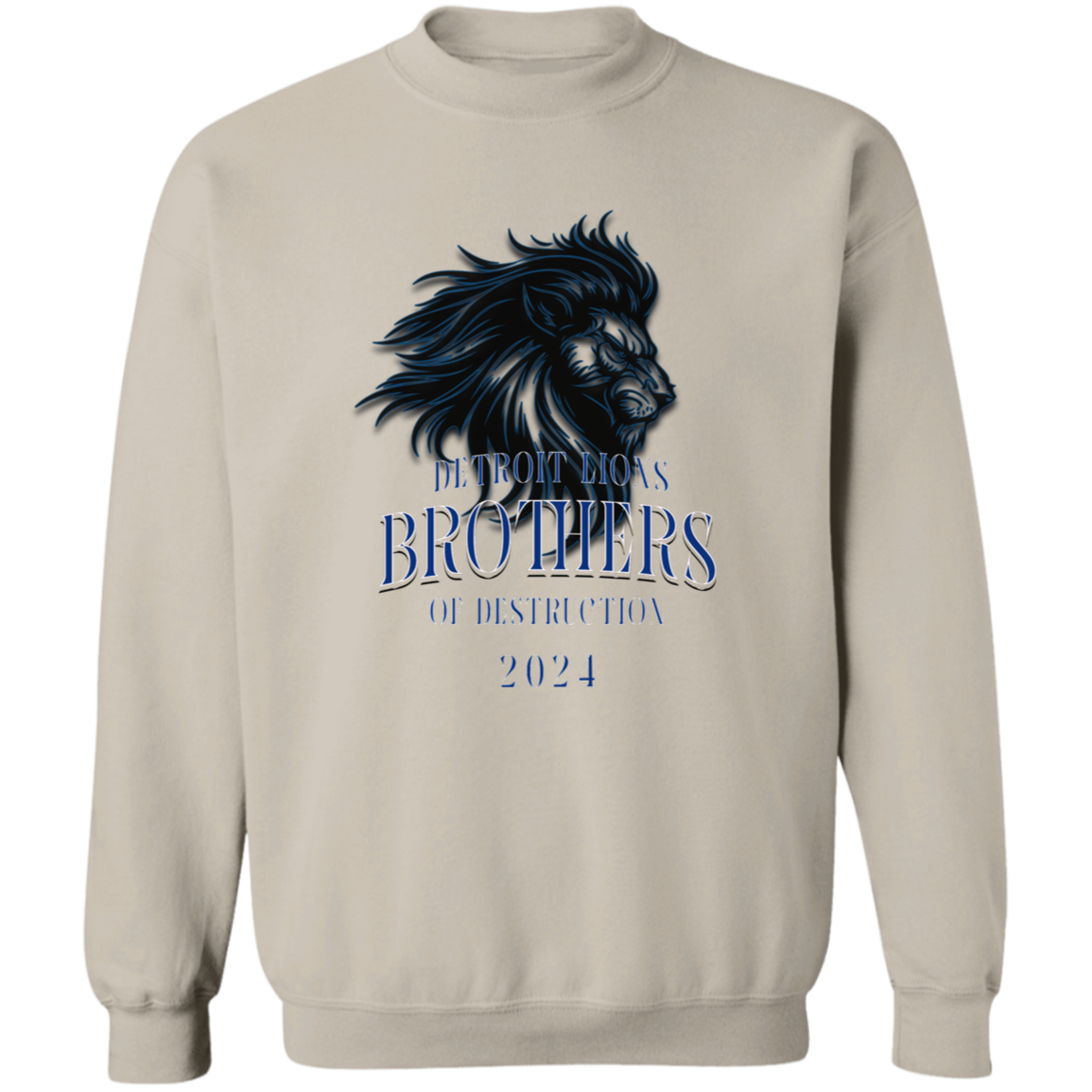 Detroit Lions Brothers of Destruction Gildan Crewneck Pullover Sweatshirt