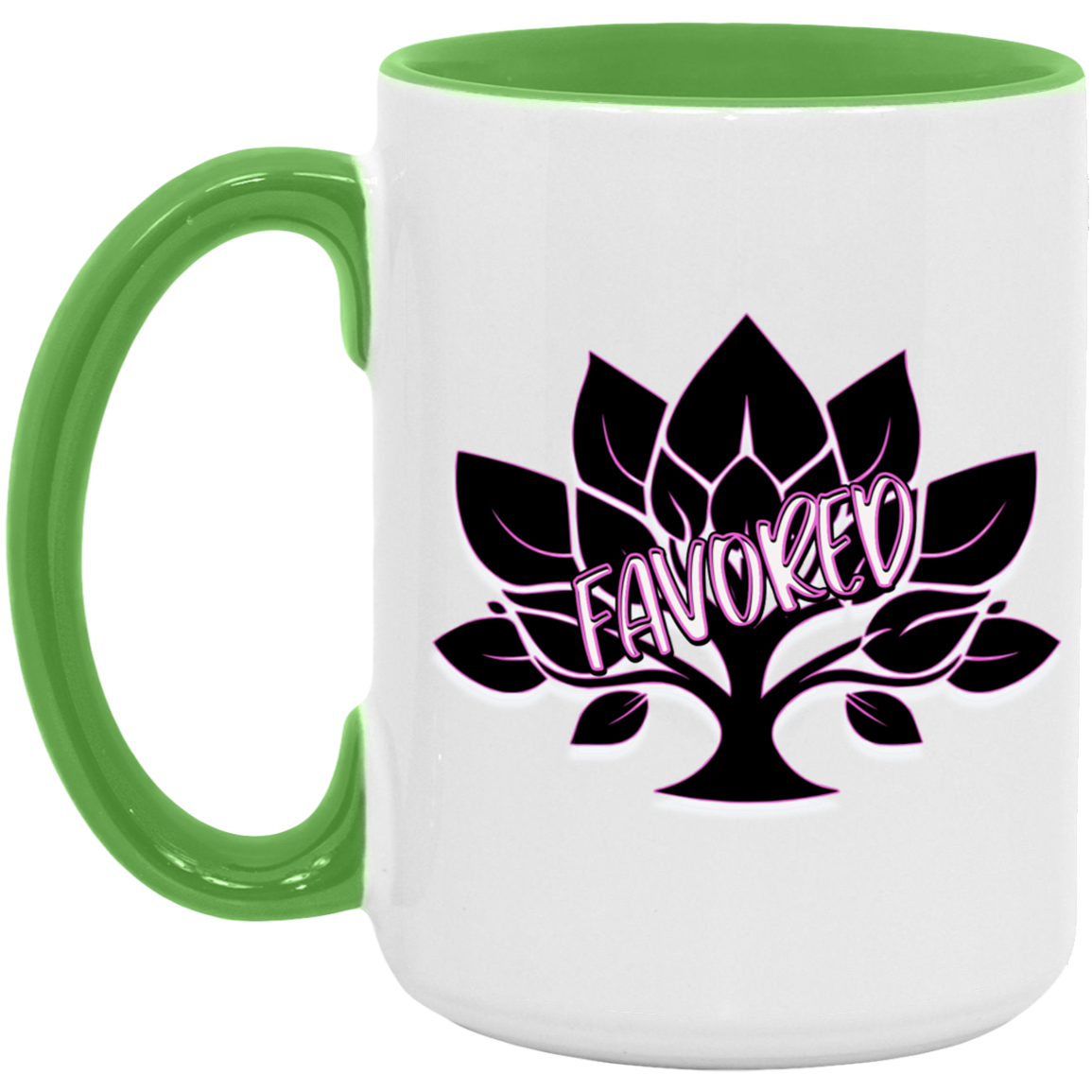 Favored Pink 15oz Accent Mug