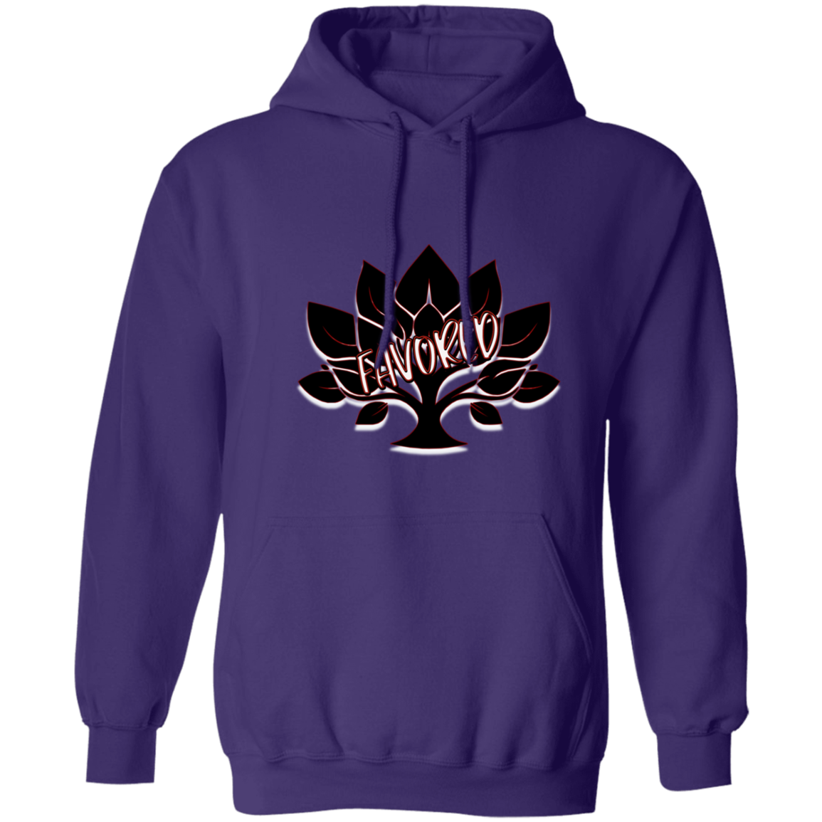 Red Favored Gildan Pullover Hoodie